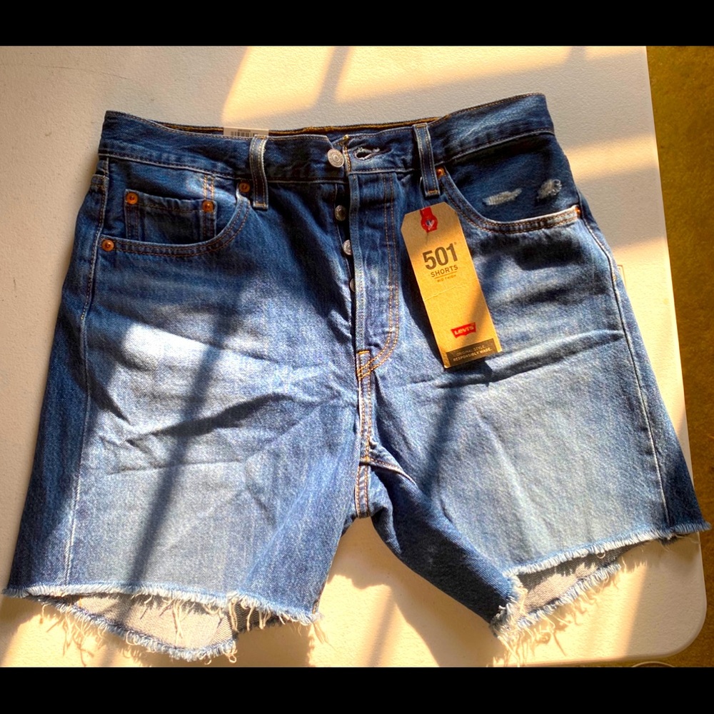 Levi’s 501 Mid Thigh High Rise Shorts Size 29